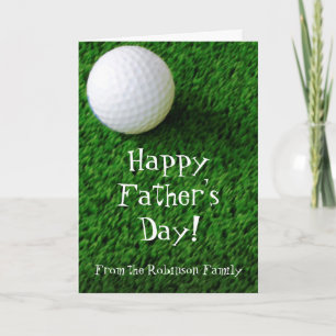 Happy Father's Day Golf Greeting Card