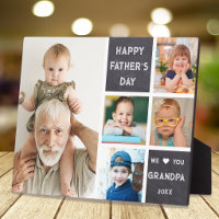 Happy Father's Day Grandpa 5 Photo Chalkboard
