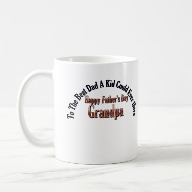 Happy Father's Day Grandpa Coffee Mug (Left)