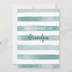 Happy fathers day Grandpa. Watercolor nautical 