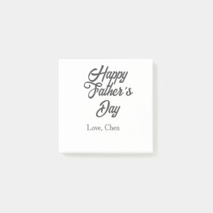 Happy father's day gray name love best Daddy ever Post-it Notes