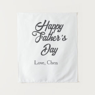Happy father's day gray name love best Daddy ever Tapestry