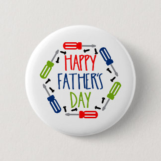 Happy Fathers Day Greatest Dad Gift 2 Inch Round Button