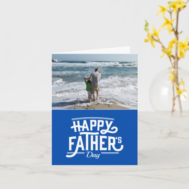 Happy Father's Day Greeting Card (Yellow Flower)