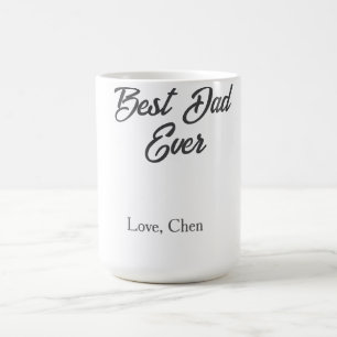 Happy father's day grey name love best Daddy ever  Coffee Mug