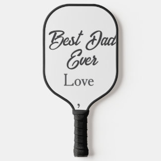 Happy father's day grey name love best Daddy ever Pickleball Paddle