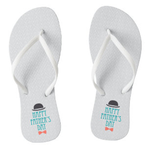 Happy Father's Day Hat & Bow Tie Flip Flops