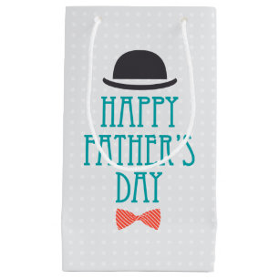 Happy Father's Day Hat & Bow Tie   Gift Bag