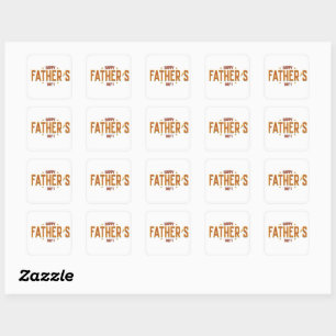 Happy Father's Day – Heartfelt Gift for the World' Square Sticker