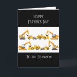 Happy Father's Day Heavy Equipment Card<br><div class="desc">Inside verse tells your wonderful  father  how much he means to you</div>