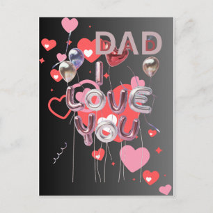 HAPPY FATHER'S DAY  HOLIDAY POSTCARD