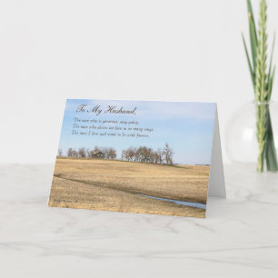 Happy Father's Day Husband, Old Prairie House #2H Card