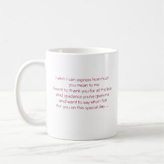 Happy father's day , I wish i can express how m... Coffee Mug