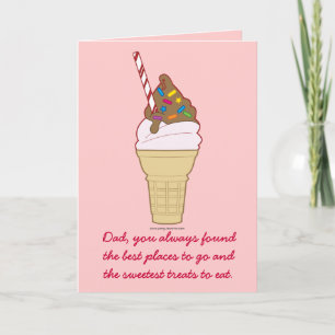 Happy Father's Day: Ice Cream Cone Card