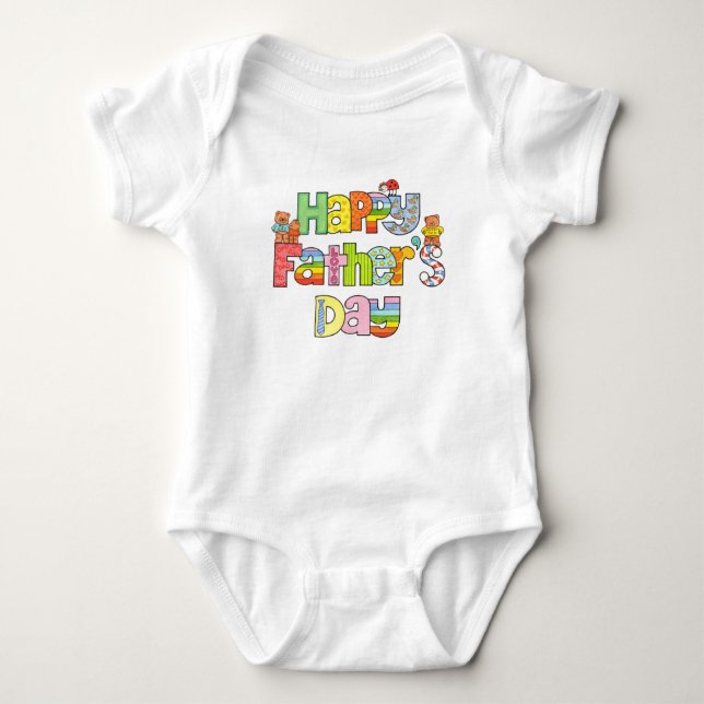 Happy Father's Day infant bodysuit (Front)