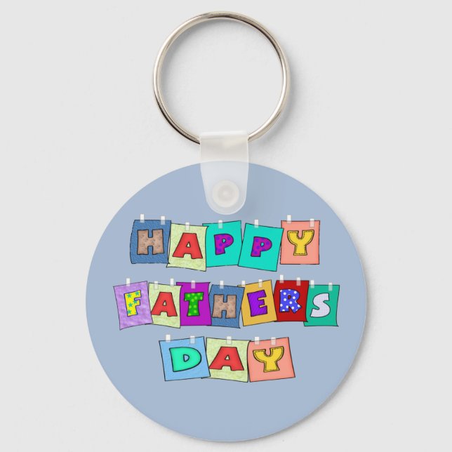 Happy Fathers Day Keychain (Front)