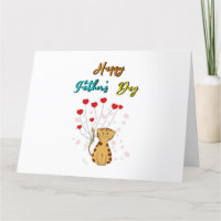 Happy Father's Day Kitty Dad Daddy Gift Cat Father