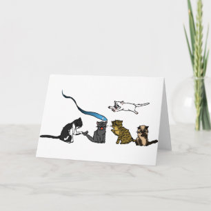 Happy Father's Day Kitty Greeting Card