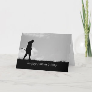 Happy Father's Day Like a Father to Me Silhouette Card