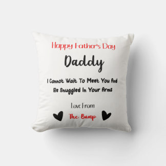 Happy Father's Day Love From The Bump Pillow