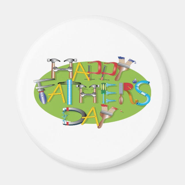 Happy Fathers Day Magnet (Front)