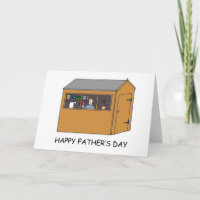 Happy Father's Day Man Cave Cartoon