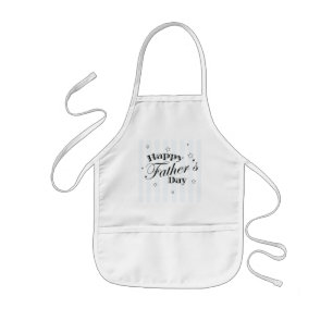 Happy Father's Day Message Kids Apron
