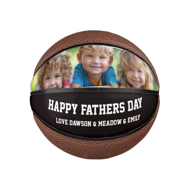 Happy Fathers Day Mini Basketball (Front)
