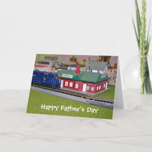 Happy Father's Day - Model Train Card