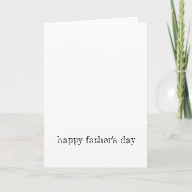 HAPPY FATHERS DAY Modern Typography LOVE YOU DAD Card (Front)