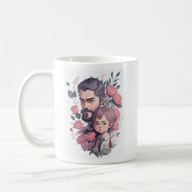 Happy Father's day Mug - Personalized gift (Left)