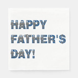 Happy Fathers Day Paper Napkins