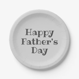 Happy Father's Day Paper Plate