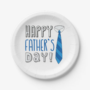 Happy Father's Day Paper Plate