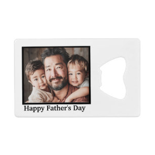 Happy Father's Day Personalize Asian American Credit Card Bottle Opener
