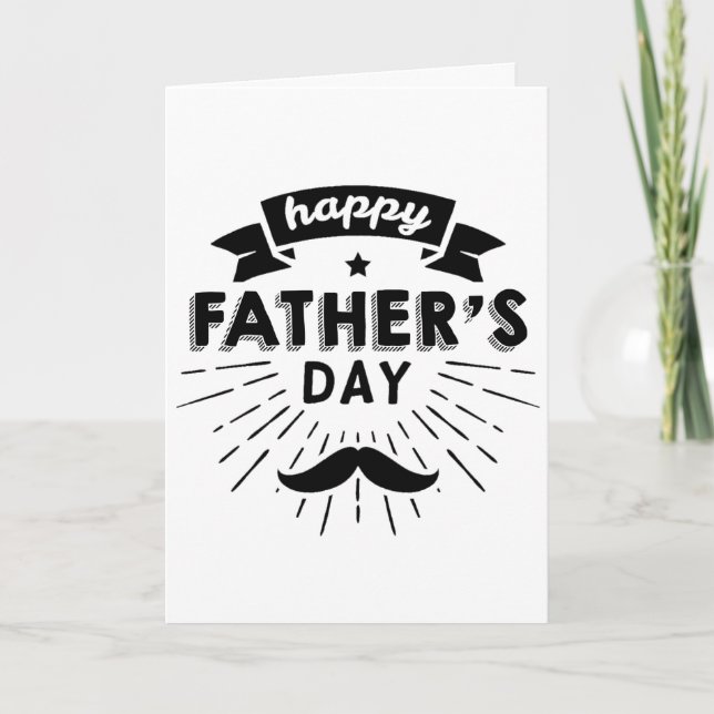 HAPPY FATHER'S DAY Personalized Dad card (Front)