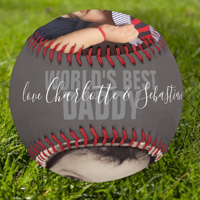 Happy Fathers Day Personalized Worlds Best Daddy Softball (Creator Uploaded)