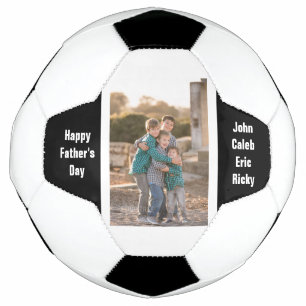 Happy Father's Day Photo And Names Soccer Ball