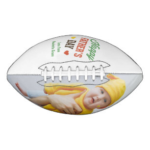 Happy Fathers Day Photo And Text Personalized Football