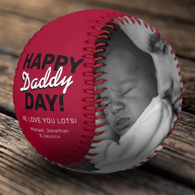 Happy Father's Day Photo Baseball (Creator Uploaded)