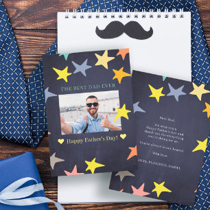 Happy Father's Day photo best dad ever Card