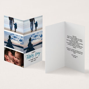 Happy Father's Day Photo Collage Card