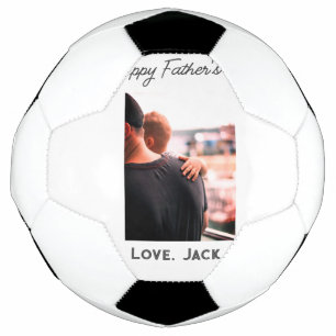 Happy father's day photo modern love simple father soccer ball