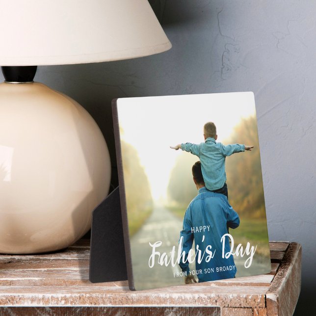 Happy Father's Day Photo Personalized Plaque (Creator Uploaded)