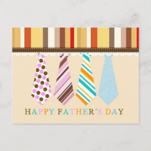 Happy Fathers Day Postcard