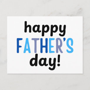 happy father's day postcard