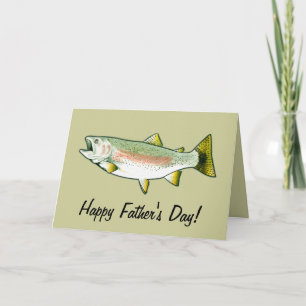 Happy Father's Day: Rainbow Trout Card