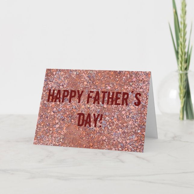Happy Father's Day, Red Clay Court Sports Tennis Card (Front)
