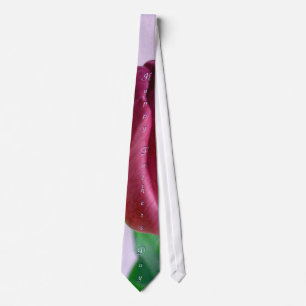 Happy Fathers Day Rosey Tulips Tie