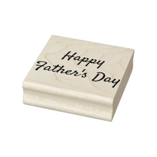 Happy Father's Day Rubber Stamp